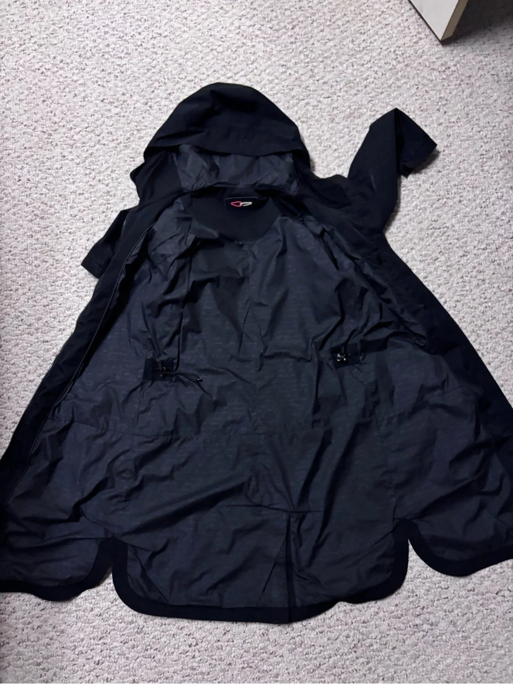 Lulu Lemon XS Black Hooded Women's Jacket - Lightweight Zip-Front Coat